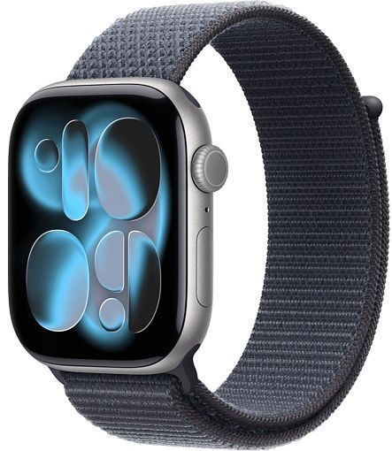 Умные часы Apple Watch Series 11 46mm Space Gray Aluminum Case with Sport Loop Anchor Blue(холодный синий)