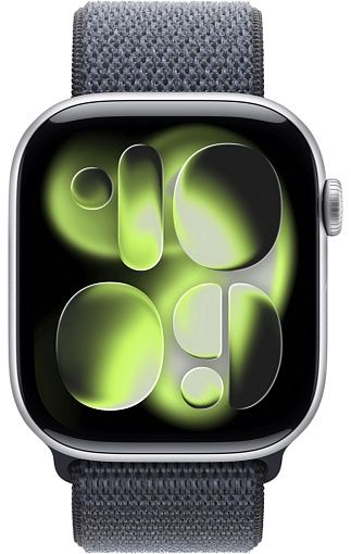 Умные часы Apple Watch Series 11 46mm Silver Aluminum Case with Sport Loop Anchor Blue(темно-синий)