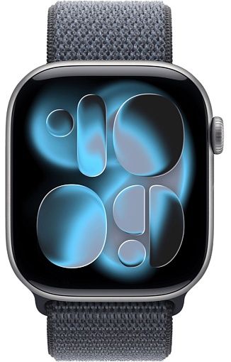 Умные часы Apple Watch Series 11 46mm Space Gray Aluminum Case with Sport Loop Anchor Blue(холодный синий)