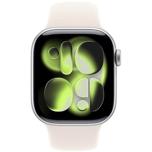 Умные часы Apple Watch Series 11 46mm Aluminum Case with Sport Band, Starlight(сияющая звезда)