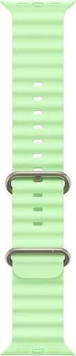 Apple Watch Ultra 3 (2025) 49mm Natural Titanium Case with Neon Green Ocean Band
