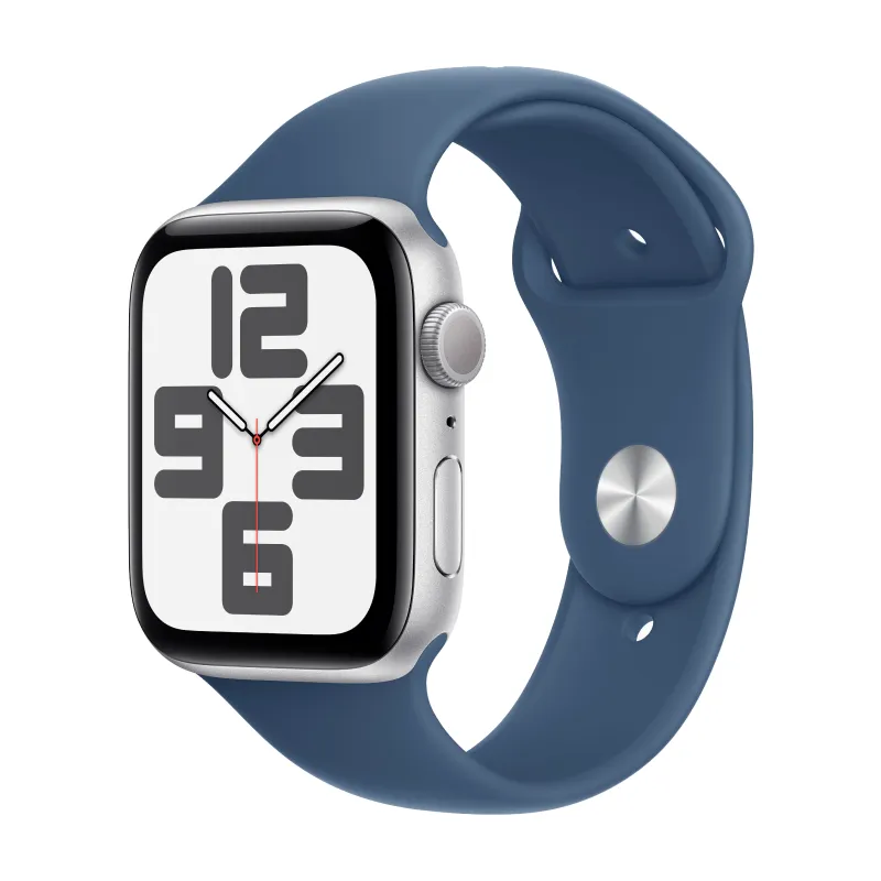AW SE 2024 44mm Silver Sport Band