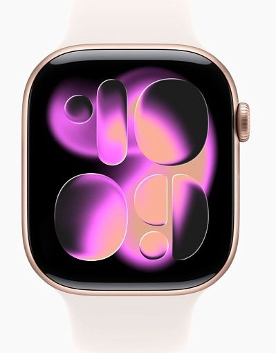 Умные часы Apple Watch Series 11 46mm Rose Gold Aluminum Case with Sport Band Light Blush(нежно-розовый)