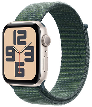 Умные часы Apple Watch SE 44mm (2024) Sport Loop Starlight(серебристый)